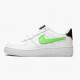 1:1 Nike Women's/Men's Air Force 1 Low Removable Swoosh White Green Strike AR7446 100