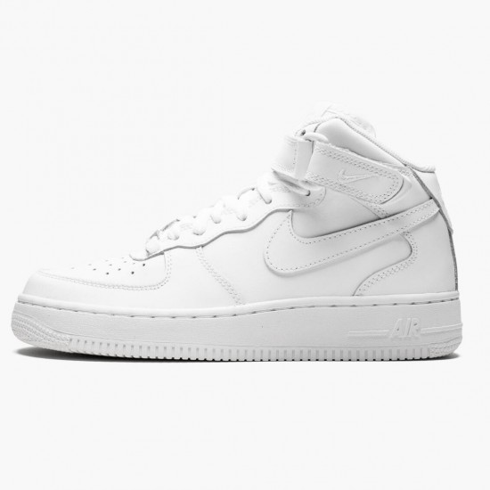 1:1 Nike Women's/Men's Air Force 1 Mid White 2014 314195 113