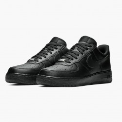 Replica Nike Women's/Men's Air Force 1 07 Black Black 315122 001