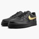 Sneakerreps Nike Women's/Men's Air Force 1 Black Metallic Gold Removable Swoosh Pack CT2252 001