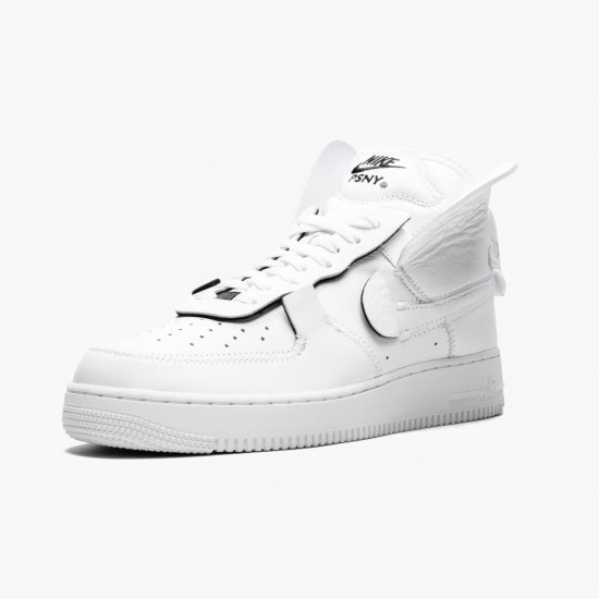 Top Version Nike Women's/Men's Air Force 1 High PSNY White AO9292 101