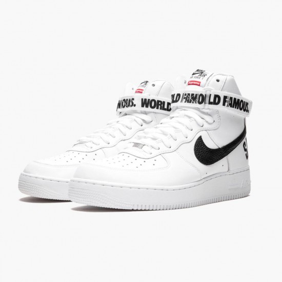 Replica Nike Women's/Men's Air Force 1 High Supreme World Famous White 698696 100