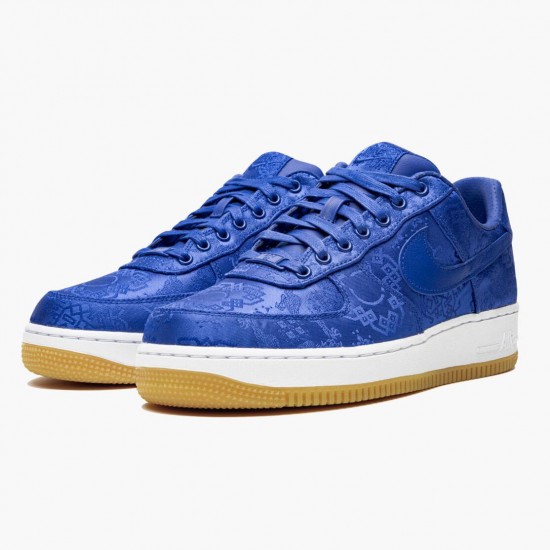 1:1 Nike Women's/Men's Air Force 1 Low CLOT Blue Silk CJ5290 400