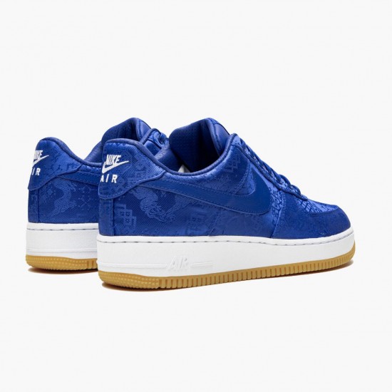 1:1 Nike Women's/Men's Air Force 1 Low CLOT Blue Silk CJ5290 400