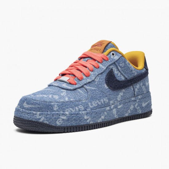 Top Version Nike Women's/Men's Air Force 1 Low Exclusive Denim CV0670 447