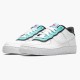 Replica Nike Women's Air Force 1 Low GS Double Layer Aqua Black BV1084 100