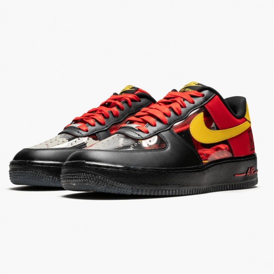 FashionReps Nike Women's/Men's Air Force 1 Low Kyrie Irving Black Red 687843 001