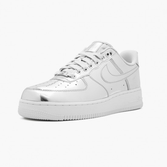 Reps Nike Women's/Men's Air Force 1 Low Metallic Chrome CQ6566 001