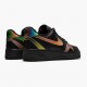 Repsshoes Nike Women's/Men's Air Force 1 Low Misplaced Swooshes Black Multi CK7214 001