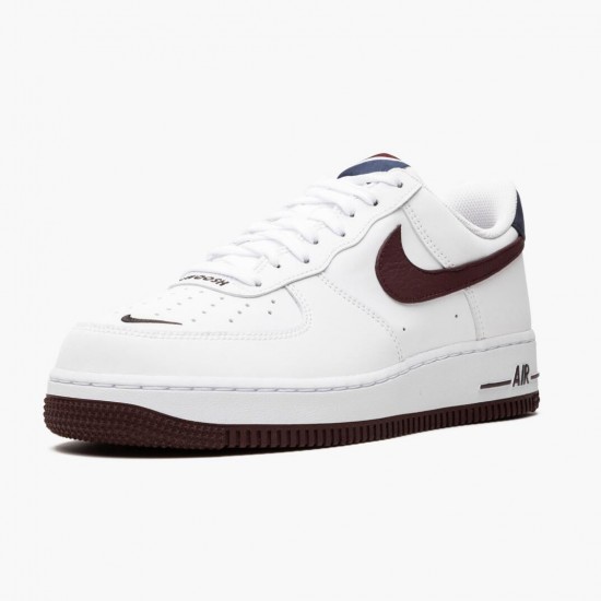 Repsshoes Nike Women's/Men's Air Force 1 Low Obsidian White University Red CJ8731 100