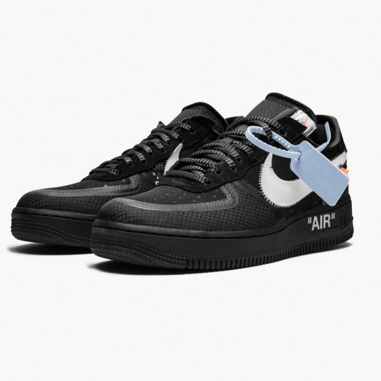 Best Quality Nike Men's Air Force 1 Low Off White Black White AO4606 001