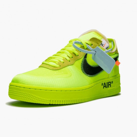 Top Version Nike Women's/Men's Air Force 1 Low Off White Volt AO4606 700