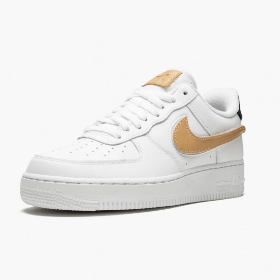 Nike Women's/Men's Air Force 1 Low Removable Swoosh Pack White Vachetta Tan CT2253 100