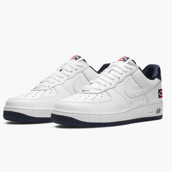 Reps Nike Women's/Men's Air Force 1 Low Retro Puerto Rico CJ1386 100