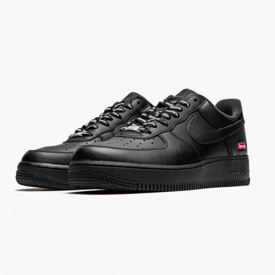 Reps Nike Men's Air Force 1 Low Supreme Black CU9225 001