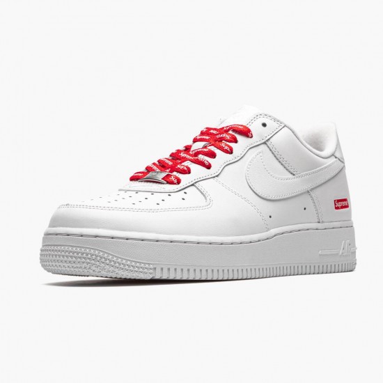 Repsshoes Nike Women's/Men's Air Force 1 Low Supreme White CU9225 100