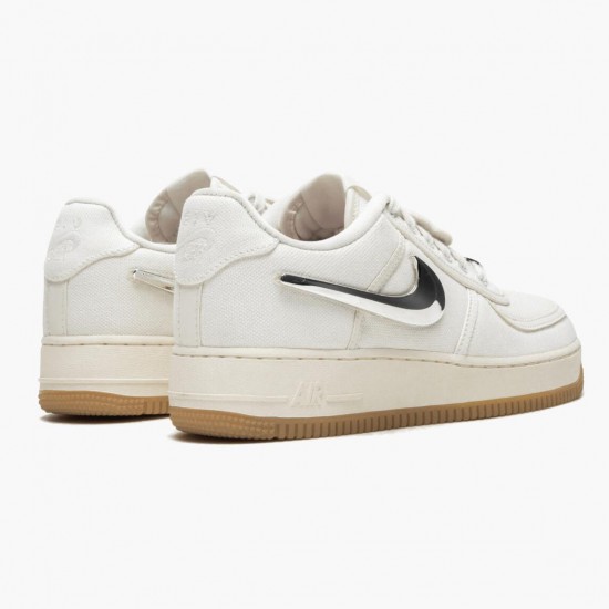 Repsneakers Nike Women's/Men's Air Force 1 Low Travis Scott Sail AQ4211 101