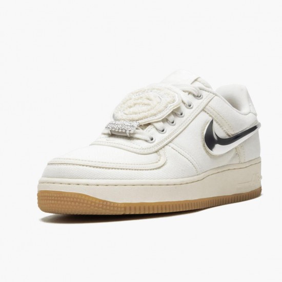 Repsneakers Nike Women's/Men's Air Force 1 Low Travis Scott Sail AQ4211 101