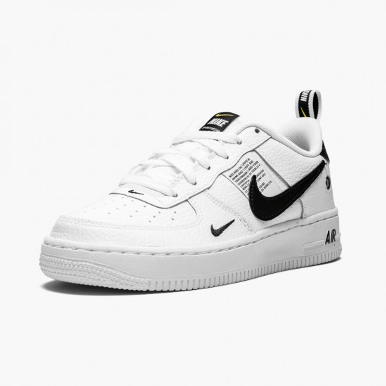 Replica Nike Women's/Men's Air Force 1 Low Utility White Black AR1708 100