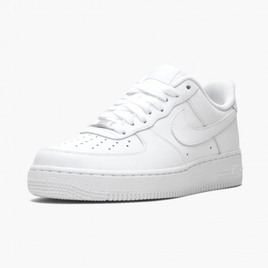 Top Version Nike Women's/Men's Air Force 1 Low White 07 315122 111