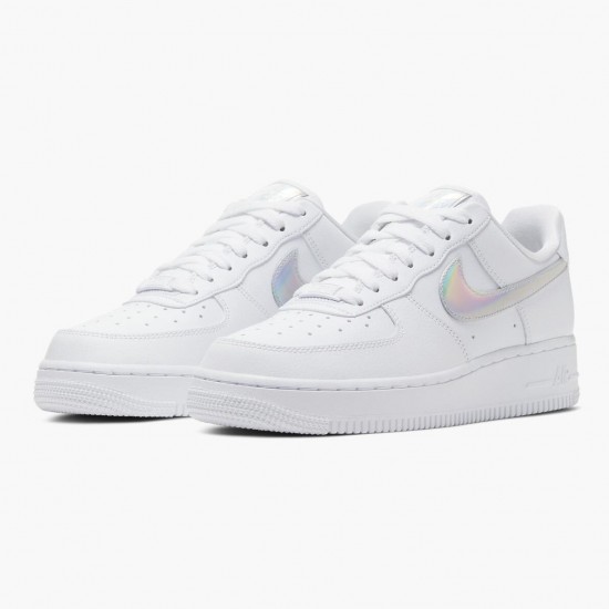 Reps Nike Women's/Men's Air Force 1 Low White Irisdescent CJ1646 100