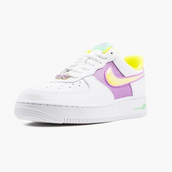 Repsshoes Nike Women's/Men's Air Force 1 Low White Multi Pastel CW5592 100