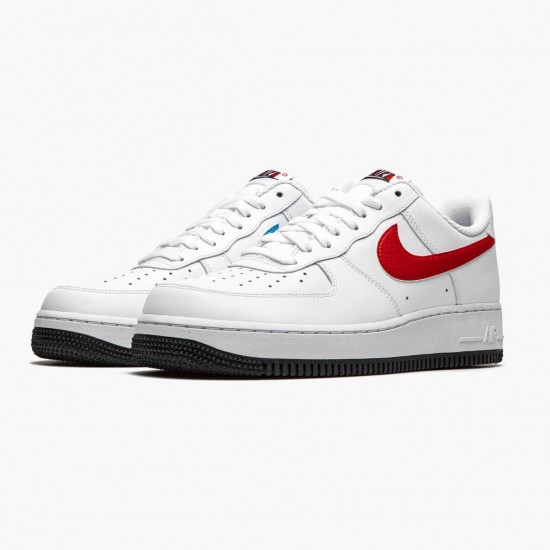 Top Quality Nike Women's/Men's Air Force 1 Low White Red Blue CT2816 100