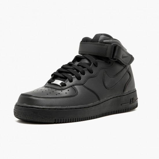 Sale Cheap Nike Women's/Men's Air Force 1 Mid Black 315123 001