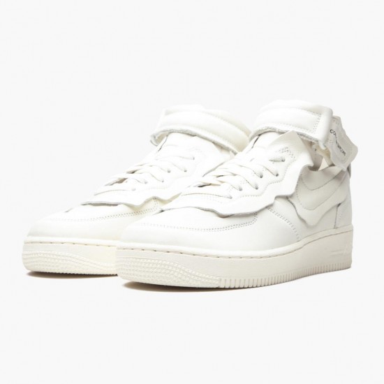 Best Quality Nike Women's/Men's Air Force 1 Mid Comme des Garcons White DC3601 100