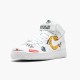 Top Version Nike Women's/Men's Air Force 1 Mid Supreme NBA White AQ8017 100