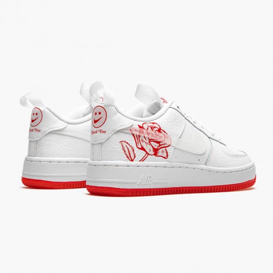 Repsshoes Nike Women's/Men's Air Force 1 Satin Rose CN8534 100