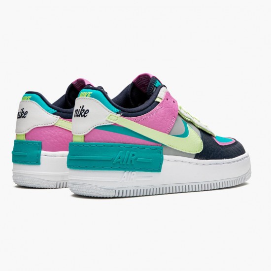 Sale Cheap Nike Women's Air Force 1 Shadow Barely Volt Oracle Aqua CK3172 001