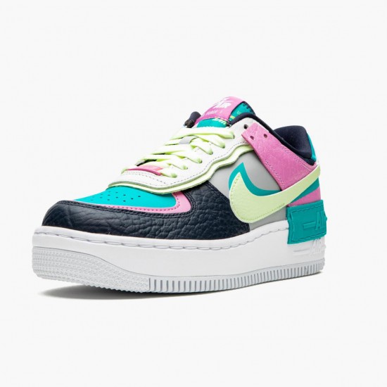 Sale Cheap Nike Women's Air Force 1 Shadow Barely Volt Oracle Aqua CK3172 001