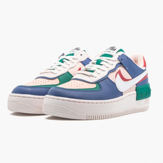 Top Version Nike Women's/Men's Air Force 1 Shadow Mystic Navy CI0919 400