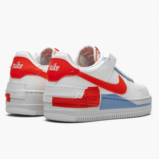 Repsneakers Nike Women's/Men's Air Force 1 Shadow Summit White Team Orange CQ9503 100