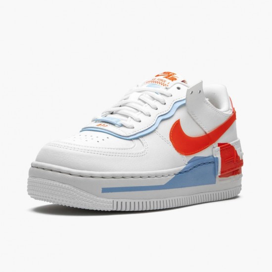 Repsneakers Nike Women's/Men's Air Force 1 Shadow Summit White Team Orange CQ9503 100