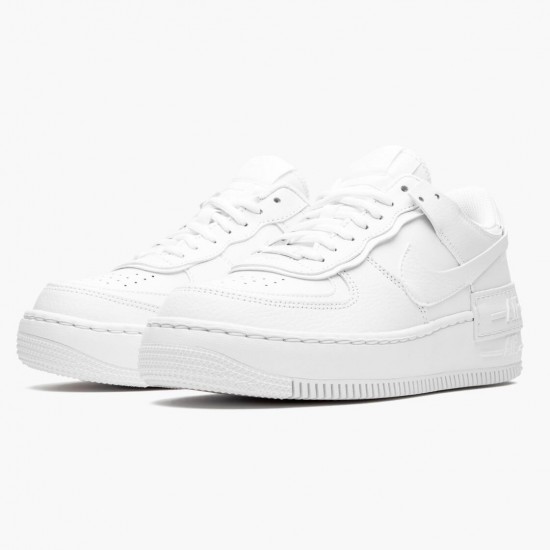 Sneakerreps Nike Women's/Men's Air Force 1 Shadow Triple White CI0919 100