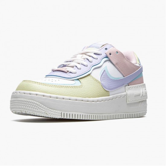 Repsshoes Nike Women's Air Force 1 Shadow White Glacier Blue Ghost CI0919 106