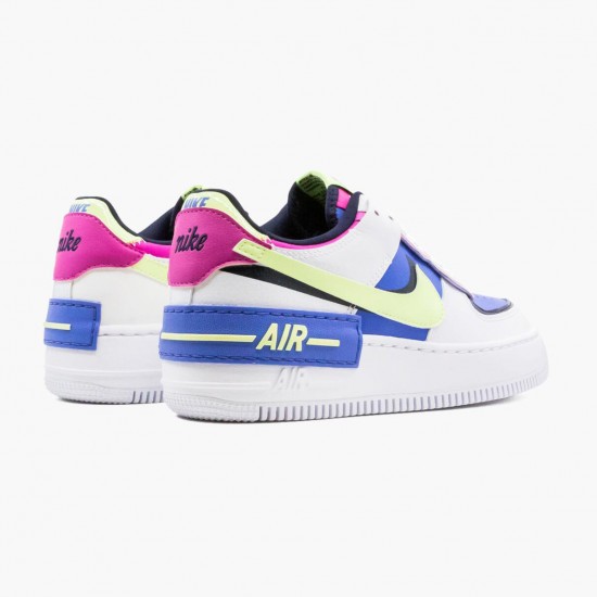 Sale Cheap Nike Women's Air Force 1 Shadow White Sapphire Barely Volt CJ1641 100