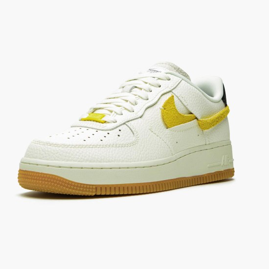 Reps Nike Women's/Men's Air Force 1 Vandalized Sail Chrome Yellow BV0740 101