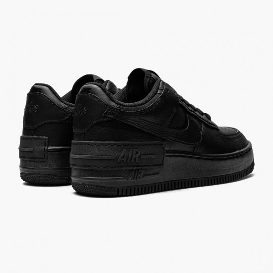 Repsshoes Wmns Air Force 1 Low Shadow Triple Black CI0919 001