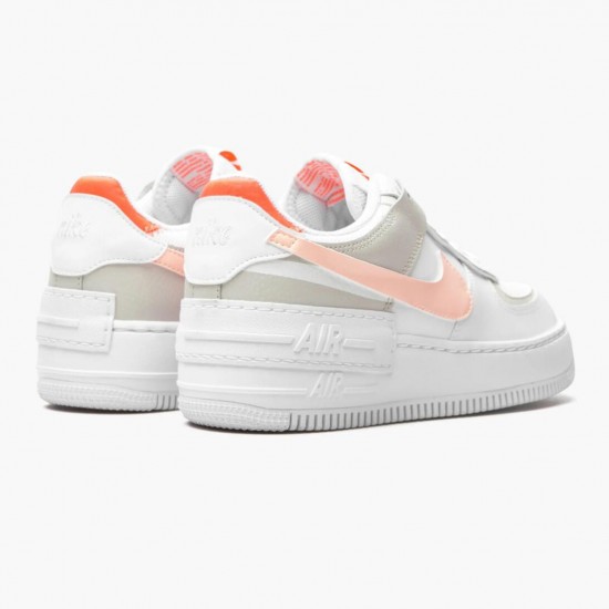 Top Version Wmns Air Force 1 Shadow WhiteCrimson Tint DH3896 100