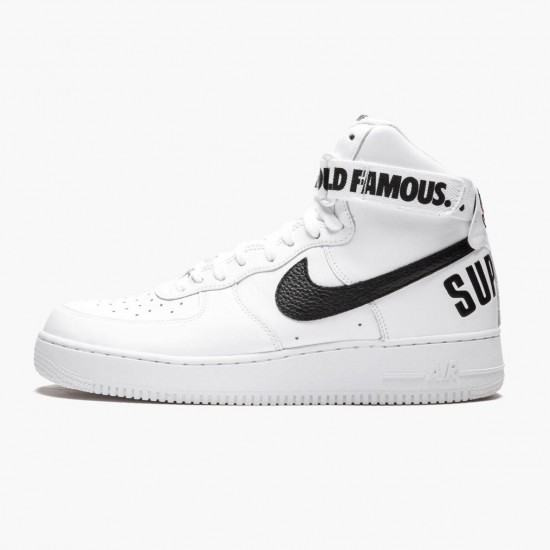 Replica Nike Women's/Men's Air Force 1 High Supreme World Famous White 698696 100