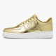 Replica Nike Women's/Men's Air Force 1 Low Metallic Gold CQ6566 700