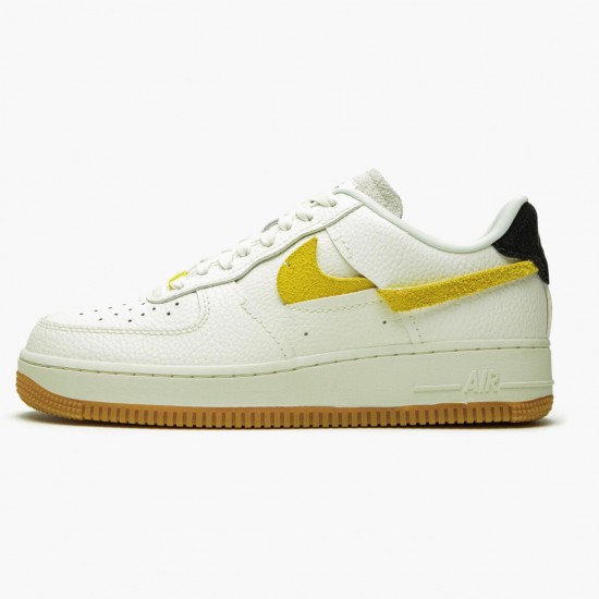 Reps Nike Women's/Men's Air Force 1 Vandalized Sail Chrome Yellow BV0740 101