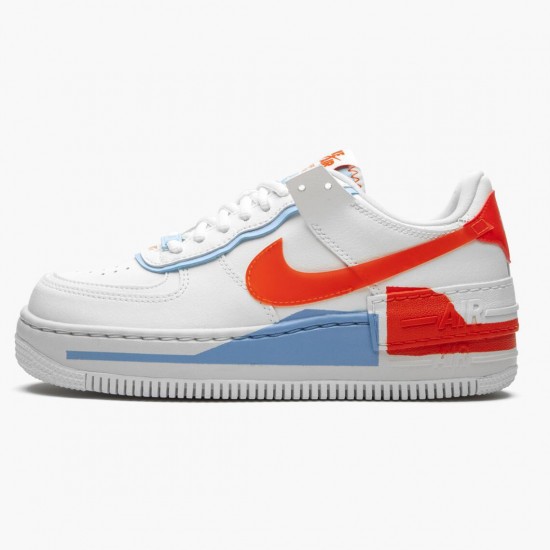 Repsneakers Nike Women's/Men's Air Force 1 Shadow Summit White Team Orange CQ9503 100