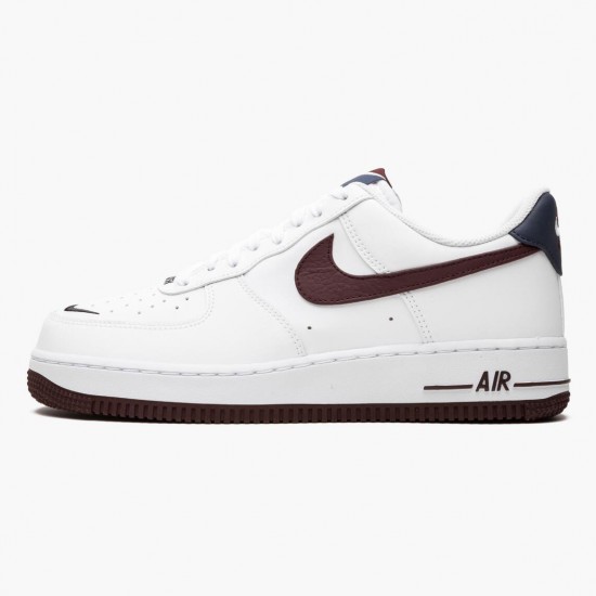 Repsshoes Nike Women's/Men's Air Force 1 Low Obsidian White University Red CJ8731 100