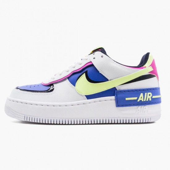 Sale Cheap Nike Women's Air Force 1 Shadow White Sapphire Barely Volt CJ1641 100