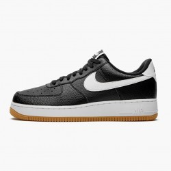 Sale Cheap Nike Women's/Men's Air Force 1 07 Black White Gum CI0057 002