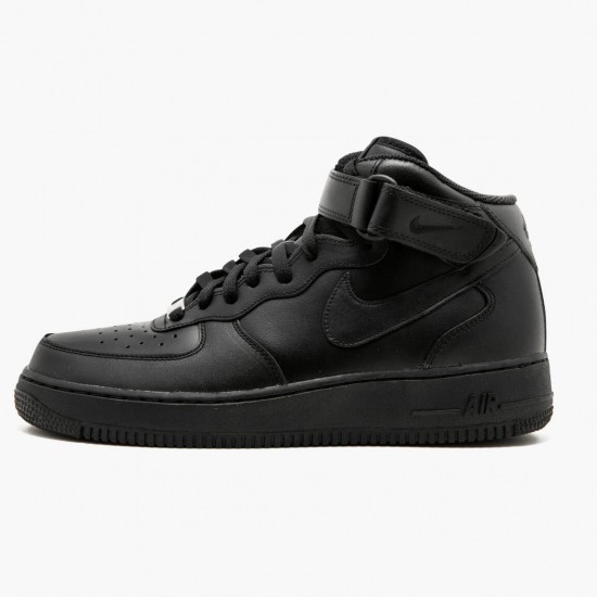 Sale Cheap Nike Women's/Men's Air Force 1 Mid Black 315123 001